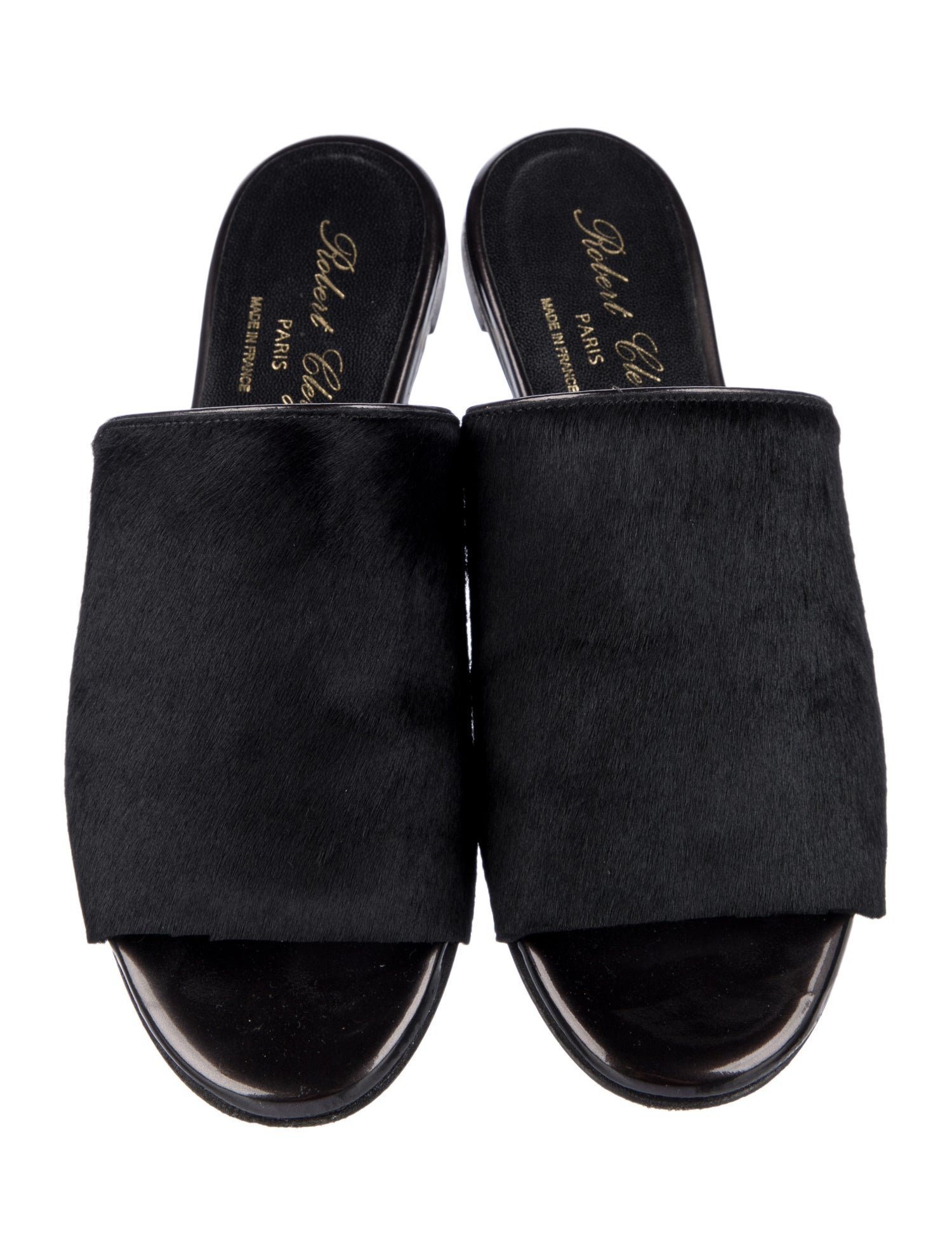 Robert Clergerie Ponyhair Slides